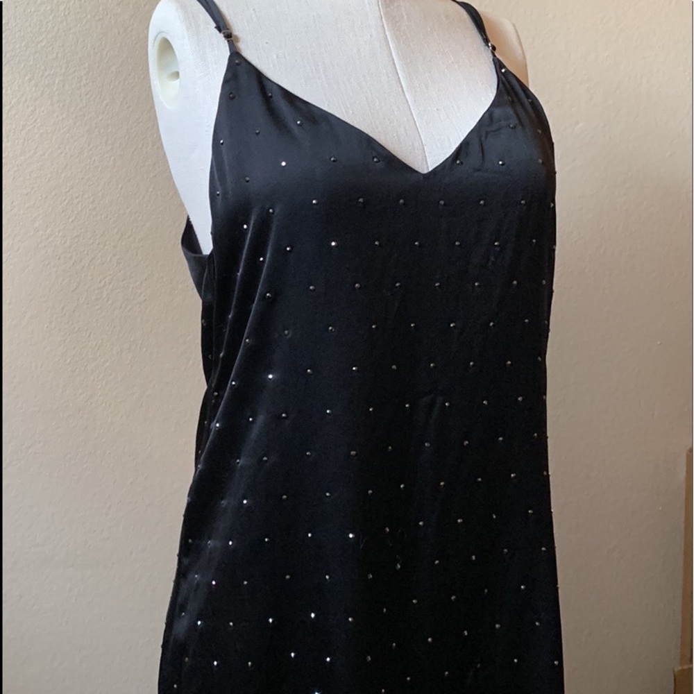 AMIRI Silk Swarovski Crystal Slip Evening Dress Size 6